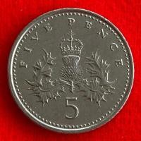ราคา เหรียญอังกฤษ​​ United Kingdom 5 pence ปี 2004 เหรียญต่างประเทศ (22262142313)