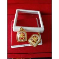 ราคา จี้พระแม่อุมาเทวี ล้อมเพชร ปางขี่เสือ กรอบทองไมครอน สูง 2 cm. เสริมบารมี เทวีแห่งความกล้าหาญ (1ชิ้น) (21524481306)