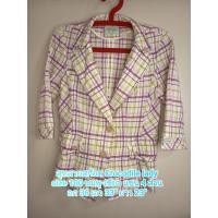 ราคา Crocodile ladies เสื้อสไตล์สูท ผ้าดี ลายชมพูม่วง มือสองสภาพดีมาก (41011545198)