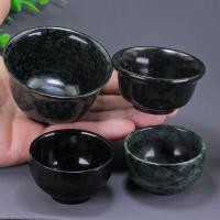 ราคา ชามชาหยกธรรมชาติหยกสีเขียวเข้มชามน้ําชามหินขนาดเล็ก (29779826086)