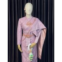 ราคา ชุดไทยศิวาลัย ชุดไทยสีชมพูเงิน ชุดไทยแต่งงาน ชุดไทย (22684952730)