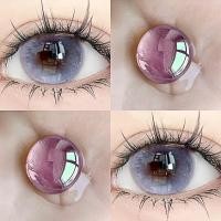 ราคา 【COD】 Yilalaชุดคอนแทคเลนส์สีม่วงและสีน้ำเงิน 2 ชิ้น คอนแทคเลนส์สายตาสำหรับสายตาสั้น 6 เดือน เครื่องสำอางไอดอลเกาหลี (52352136261)