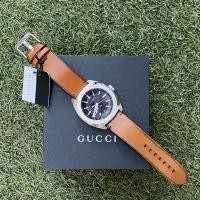 ราคา New Gucci watch 43mm สายหนังน้ำตาล ประกัน 2ปี (7752610721)