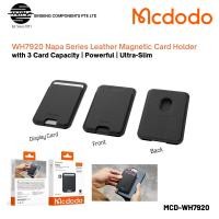 ราคา Mcdodo WH7920 Napa Series Magnetic Card Case – ถือการ์ด 3 ใบ ใช้ได้กับ iPhone 12 ถึง iPhone 16 – สีดํา (42428211261)