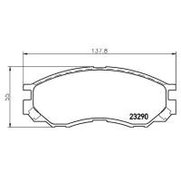 ราคา ผ้าดิสเบรคหน้า MITSUBISHI STRADA 2.5 2.8 2WD 4X2 1996-2003 (15991331083)