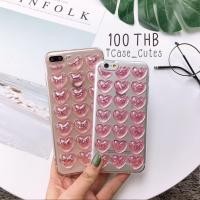 ราคา พร้อมส่งจากไทยเคสไอโฟนเคสหัวใจนูนกากเพชรชมพู i5,5s,se,6,6s,6+,6s+,7,7+,8,8+,X 100 บาท (1345884180)
