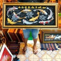 ราคา กรอบรูป ปลาคาร์ฟ 9 ตัว รวย รูปรวย ขนาด 35*77 ซม. ภาพติดผนัง ภาพแต่งบ้านมงคล รูปมงคล รูปมงคลจัดฮวงจุ้ย รูปปลา ปลามงคล ปลา (25111606357)