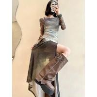 ราคา เสี่ยวลู | รองเท้าบูทส้นสูงผู้หญิง 2025 รุ่นฤดูร้อนใหม่พื้นหนาเพิ่มความสูงรองเท้าบูทส้นสูงยาวรองเท้าบูทส้นสูงสไตล์อัศวิน G29 (27791463620)