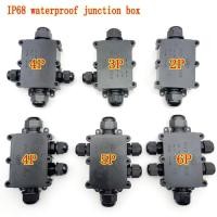 ราคา 2/3/4/5/6 Way Electrical Junction Box Plastic Waterproof Electrical Junction Box Cable Wire Connector IP68 For External (23680660799)