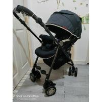 ราคา รถเข็นเด็กญี่ปุ่น aprica soraria Midnight black ดำสภาพสวยเข้ม ซัพพอร์ทครบแท้ญี่ปุ่น (18376005029)