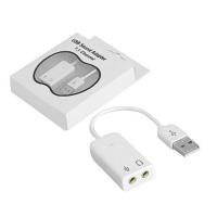 ราคา 7.1 Channel Audio Sound Card Adapter 3D / USBการ์ดเสียงเสมือนจริง 7.1 3D ภายนอก USB อะแดปเตอร์ 3.5mm สำหรับNoteBook/PC (18377649929)