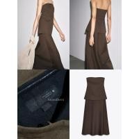 ราคา Zara เดรสยาวสีน้ำตาล ชุดงานแต่ง ออกงาน (มือสอง) (40324281687)