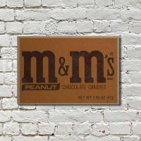 ราคา ภาพโปสเตอร์ไม้ โฆษณาเก่า m&m (6703574748)