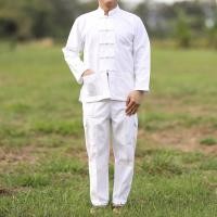 ราคา ชุดขาวปฏิบัติธรรม ชุดขาว เสื้อขาวปฏิบัติธรรม กางเกงขาวปฏิบัติธรรม แขนยาว ขายาว (11112506404)