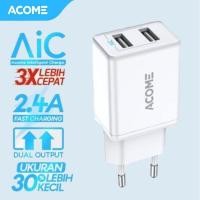ราคา ACOME AC03 CHARGER ORIGINAL ADAPTER 2.4 AIC FAST CHARGING 2 PORT MICRO USB (41555726641)