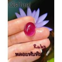 ราคา เม็ดใหญ่ พลอยทับทิมแท้ Ruby ไข่ หลังเบี้ย16×13mm.20.05กะรัต เหมาะทำฝังพลอย แหวนเม็ดเดี่ยว ชาย หญิง จี้ พลอยแท้ธรรมชาติ (15193826624)
