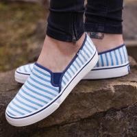 ราคา keds แท้100% slip on stripe (17979285097)