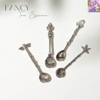 ราคา Violet Flamingo ช้อนกาแฟ/ ช้อนชา สีเงิน Silver Fancy Tea Spoon ช้อนกาแฟรุ่นแฟนซี สวยน่ารัก วัสดุ Zinc Alloy (22283592060)