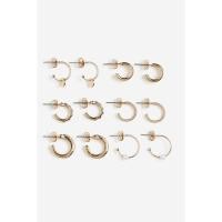 ราคา H&M(เอชแอนด์เอ็ม) ต่างหูฮูปคู่ 6 คู่ ผู้หญิง 1033301_1 (49255430428)