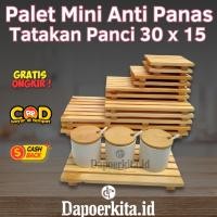 ราคา พาเลทจิ๋ว ขนาด 30 x 15ซม || ขาตั้งหม้อทนความร้อนไม้สน || ที่รองแก้วไม้สุนทรียศาสตร์ (48051361425)