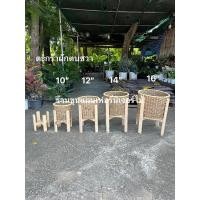 ราคา ตะกร้า ตะกร้าปลูกต้นไม้ ตะกร้าผักตบชวา ผสมหวายแท้ งานสวยรับประกันคะ (6894357731)