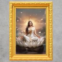 ราคา รูปภาพ รูปมงคล LAX23 รูปพระแม่ลักษมี แนวภาพเขียน พระแม่ลักษมี องค์บูชาพระแม่ลักษมี เสริมทรัพย์ เสริมความรัก การงาน (26159410885)