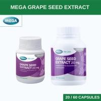ราคา MEGA We care เมก้าวีแคร์ GRAPE SEED 20 mg 20 / 60 's สารสกัดจากเมล็ดองุ่น 20 มก. ผลิตภัณฑ์เสริมอาหาร 60 เม็ด (29141718249)