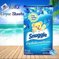 ราคา DRYER SHEETS “SNUGGLE”Blue Iris&Ocean แผ่นปรับผ้านุ่ม สำหรับอบผ้าหอม, นุ่ม, ลดรอยยับ กลิ่นดอกไอริสสดชื่นแบบทะเล (4543990829)