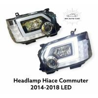 ราคา ไฟหน้า Commuter LED 2014 2016 2018 ไฟหน้า โปรเจคเตอร์ รถตู้ โคมดำ ไฟเลี้ยววิ่ง (23376891486)