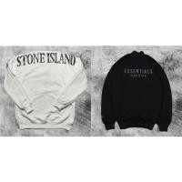 ราคา STONE ISLAND หินเกาะ คอกลม + Half Zip Essentials FOG (23314528731)