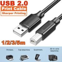 ราคา สาย USB 2.0 Printer สายสีดำแบบดี USB 2.0 Type A Male to Type B Male Printer Scanner Cable Cord High Speed (13098482834)