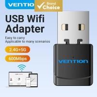 ราคา Vention อะแดปเตอร์การ์ดไวไฟ USB ไร้สาย 2.4GHz/5GHz 600Mbps สําหรับคอมพิวเตอร์ตั้งโต๊ะ แล็ปท็อป (48454826147)