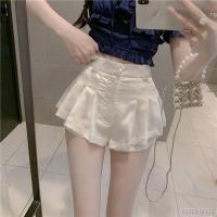 ราคา สินค้าเฉพาะจุดHot girl lace skirt pants women s new high waist อารมณ์ super shorts casual all-match short white pant (18642079062)