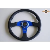 ราคา [SW-11]MOMO พวงมาลัยรถยนต์ พวงมาลัยรถ พวงมาลัยรถแต่ง พวงมาลัย MOMO 14 นิ้วสีน้ำเงินดำ (9503565464)