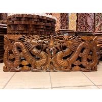 ราคา มังกรมงคล ไม้สักสวย ขนาด 90x35 ซม. มังกรแกะสลัก มังกรคู่ มังกรนำโชค ไม้สักแกะสลัก หนา 3 ซม. Wooden Carved Lucky Dragon (25300602789)