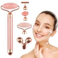 ราคา 5-in-1 เครื่องนวดหน้าไฟฟ้า โรสควอตซ์ ทองคํา 24K แบบสั่นสะเทือน (พร้อมกล่อง) (21083249070)