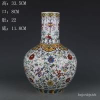 ราคา ราชวงศ์ชิง Qianlong Doucai แจกันสวรรค์แปดอมตะสีเข้ม โบราณวัตถุ Jingdezhen เครื่องลายครามโบราณเครื่องประดับจีน WVB3 (16096029101)