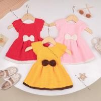 ราคา ก่อนคริสต์ศักราช - ชุดเดรสเด็กถัก 3-12 เดือน / ชุดแฮนด์เมด ที่รัก ใหม่ เกิด เสื้อผ้าเด็ก แฟชั่น ชุดริบบิ้น 3-6 6-9 6-12 9-12 เดือน (55903211734)