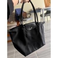 ราคา used กระเป๋าสะพาย Longchamp Cabas Tote สีดำ ไซส์ L (58004276774)