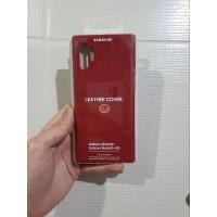 ราคา เคส leather case samsung galaxy note 10 plus สีแดง เคสหนัง ของแท้ มือสองแค่แกะลอง (16609236761)