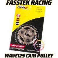ราคา W125 W125X W125S FASSTEK RACING CAM PULLEY ADJUSTABLE TIMING GEAR HONDA WAVE125 WAVE 125 CAMSHAFT HEAD BLOCK สีแดง LEO (48754626637)