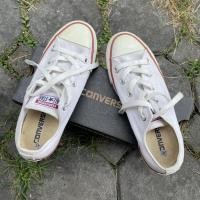 ราคา ‼️Sale‼️Converse All Star OX White มือสองใช้เองของแท้ %จาก Shop ไทย (5292893465)