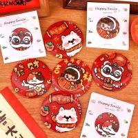 ราคา LIZMOMO กระจกแต่งหน้าขนาดเล็กแบบพกพา, กระจกแต่งหน้ากระเป๋าพกพาสะดวกกระจกเทศกาลฤดูใบไม้ผลิการ์ตูน, กระจกโต๊ะเครื่องแป้งกระจกหรูหรา (47105003253)