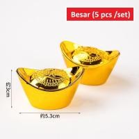 ราคา เค้กตกแต่งเค้ก ท็อปเปอร์ yuanbao หยวน bao เงินจีนโบราณ เงินจีน (50703305502)