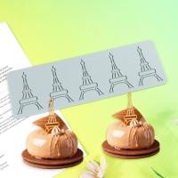 ราคา 5 หอคอยเหล็กต่อเนื่อง ฟองดอง ลูกไม้เบาะขนมฝรั่งเศสช็อคโกแลตชิปตกแต่งเครื่องมืออบซิลิโคน (53554807980)