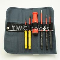 ราคา ดอกไขควง PB Swiss Tools ชุดไขควง หุ้มฉนวน VDE รุ่น PB 5216 กันไฟฟ้า ไขควงซองผ้า เปลี่ยนหัวได้ แฉก แบน Swiss Made PB5216 (24822514458)