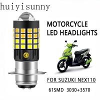 ราคา HYS 1PCS สําหรับ SUZUKI NEX110 P15D LED ไฟหน้ารถจักรยานยนต์ Dual สี 3200K สีเหลือง 6500K สีขาว 12-80V (41975248716)