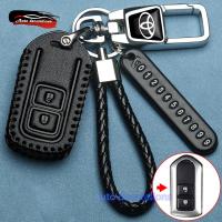 ราคา 2 ปุ่ม ปลอกกุญแจรถยนต์ Toyota สําหรับ Toyota wish 2004-2009 เคสกุญแจหนัง พวงกุญแจ Toyota (24689038524)