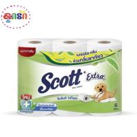 ราคา Scott Extra สก็อตต์ เอ็กซ์ตร้า เนเชอรัล คลีน กลิ่นชาเขียว (6ม้วน) (11305796829)
