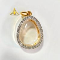 ราคา กรอบพระ กรอบพระปิดตา กรอบพระปิดตาหลวงพ่อแก้ว และพระขนาดใกล้เคียง ทองอิตาลี หลังเรียบขัดเงา (41803552682)